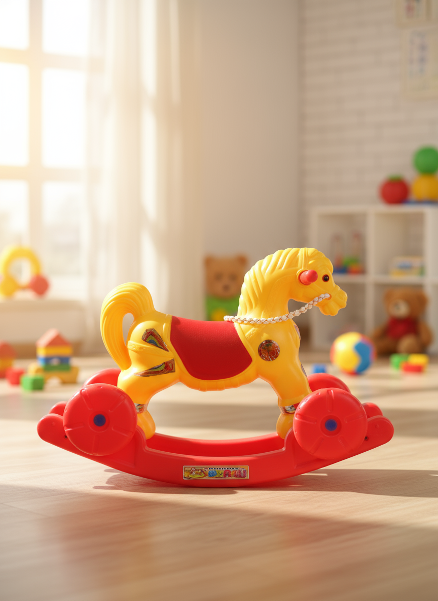 2-in-1 Horse Rider Toy | Rock & Ride for Kids