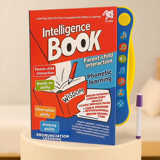 Interactive Sound Book for Kids  – Learn Alphabets, Numbers, Shapes & Phonics | Educational Talking Book with Music & Touch Features