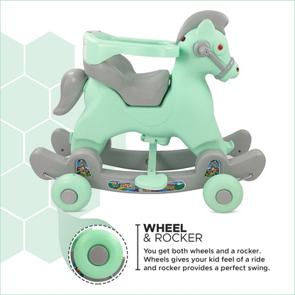 2-in-1 Horse Rider Toy | Rock & Ride for Kids